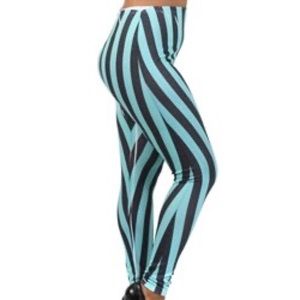 Women Blue Plus Size leggings